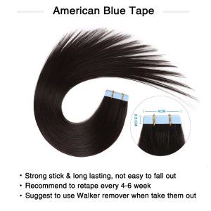 center wig asian raw hair tape in hair extensions