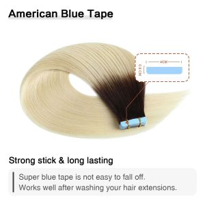 center wig asian raw hair tape in hair extensions
