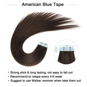 center wig asian raw hair tape in hair extensions