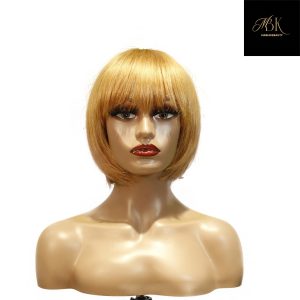 center wig machine made color wig remy hair
