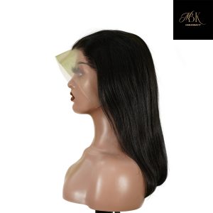 center wig 13x4 straight bob lace front wig natural black asian raw hair