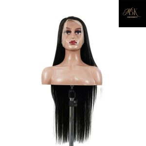 center wig 13x4 straight lace front wig natural black remy hair