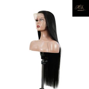 center wig 13x4 straight lace front wig natural black remy hair