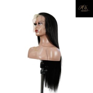 center wig 13x6 double drams straight lace front wig black remy hair