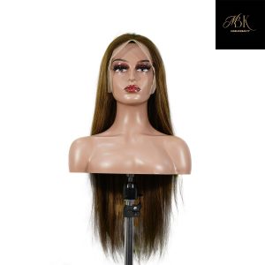 center wig 13x4 straight lace front wig m4&27 highlight remy hair 26 inch