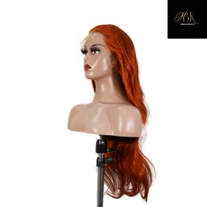 center wig 13x4 straight lace front wig 350 orange 26 inch remy hair