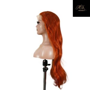 center wig 13x4 straight lace front wig 350 orange 26 inch remy hair