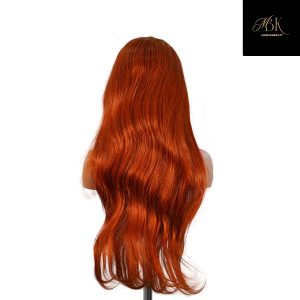 center wig 13x4 straight lace front wig 350 orange 26 inch remy hair