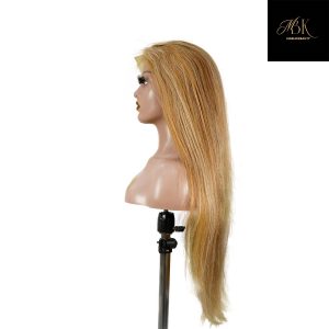 center wig 13x4 straight lace front wig 8&27 honey blonde highlight 26 inch remy hair