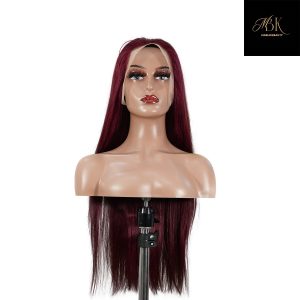 center wig 13x4 straight lace front wig 99j color 26 inch remy hair