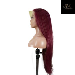 center wig 13x4 straight lace front wig 99j color 26 inch remy hair