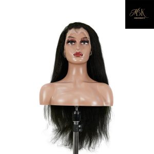center wig 13x4 yaki straight lace front wig black remy hair