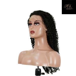 center wig 13x4 kinky curly lace front wig natural black remy hair