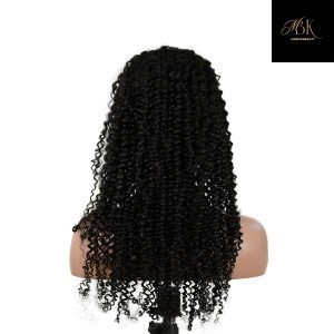 center wig 13x4 kinky curly lace front wig natural black remy hair