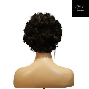 center wig machine made black wig remy hair tc064